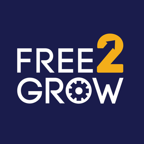 Free2Grow Logo White and Yellow 1